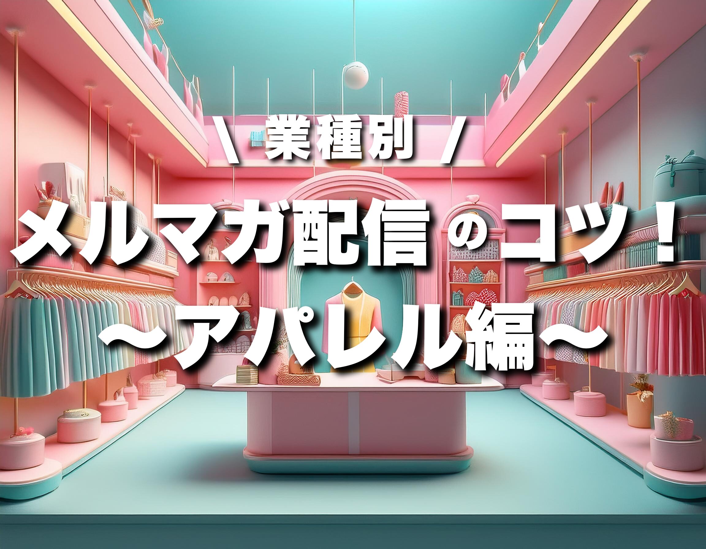 業種別に見る！メルマガ配信のコツ~アパレルEC編~