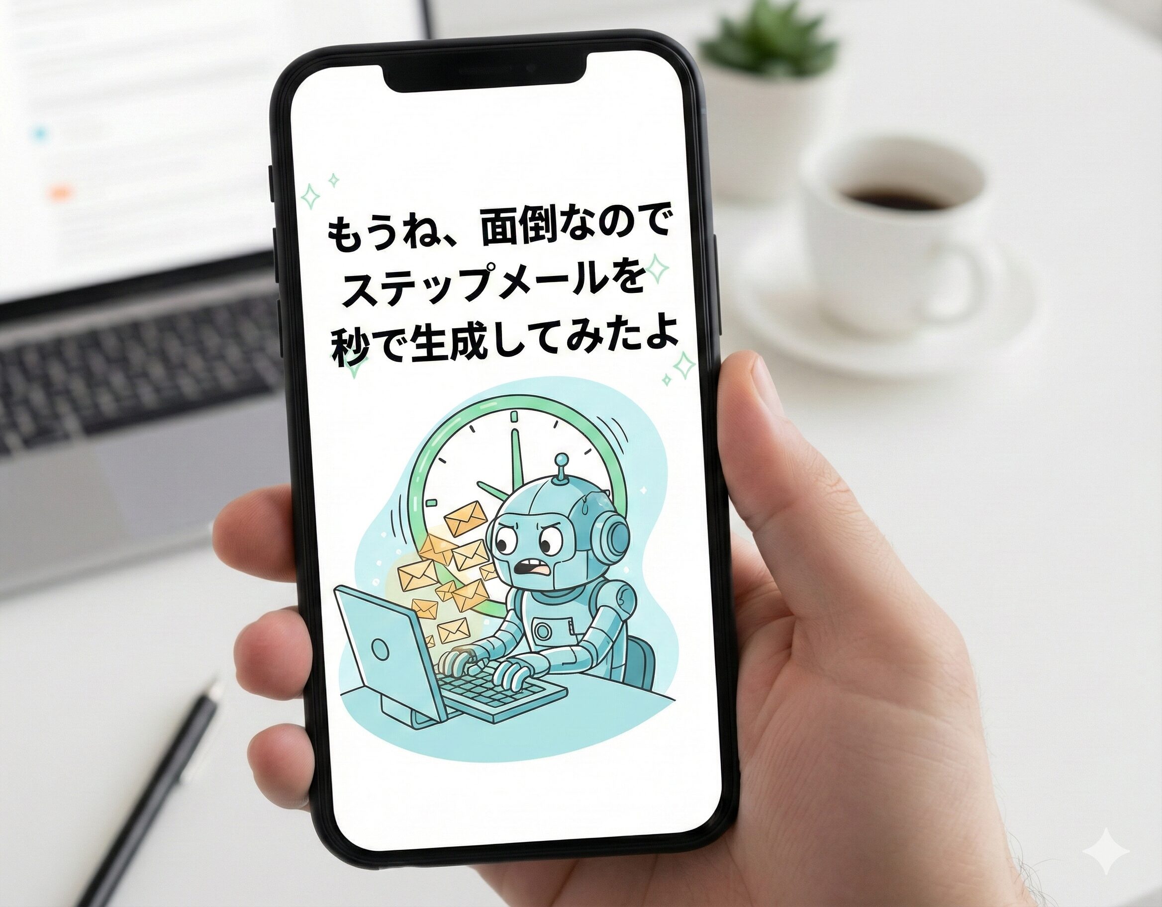 もうね、面倒なのでステップメールを秒で生成してみたよ