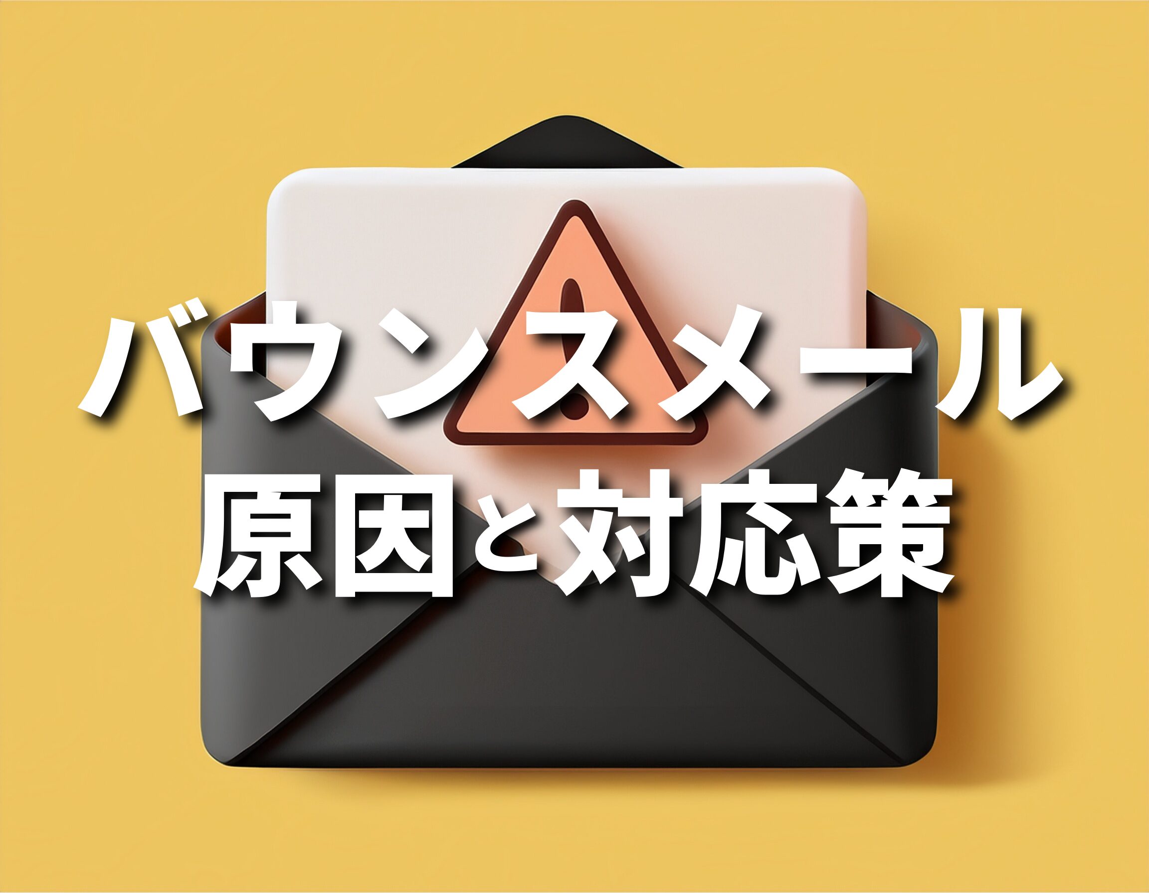 【到達率改善】バウンスメールとは？原因と対応策を解説！